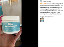 NAC + Glycine Supreme | N-Acetyl-L-Cysteine, Glycine and Taurine Combination