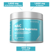 NAC + Glycine Supreme | N-Acetyl-L-Cysteine, Glycine and Taurine Combination