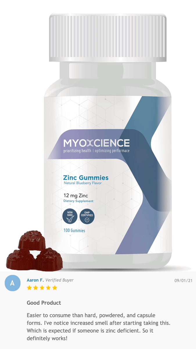 Zinc Absorb, Zinc Glycinate Myoxcience