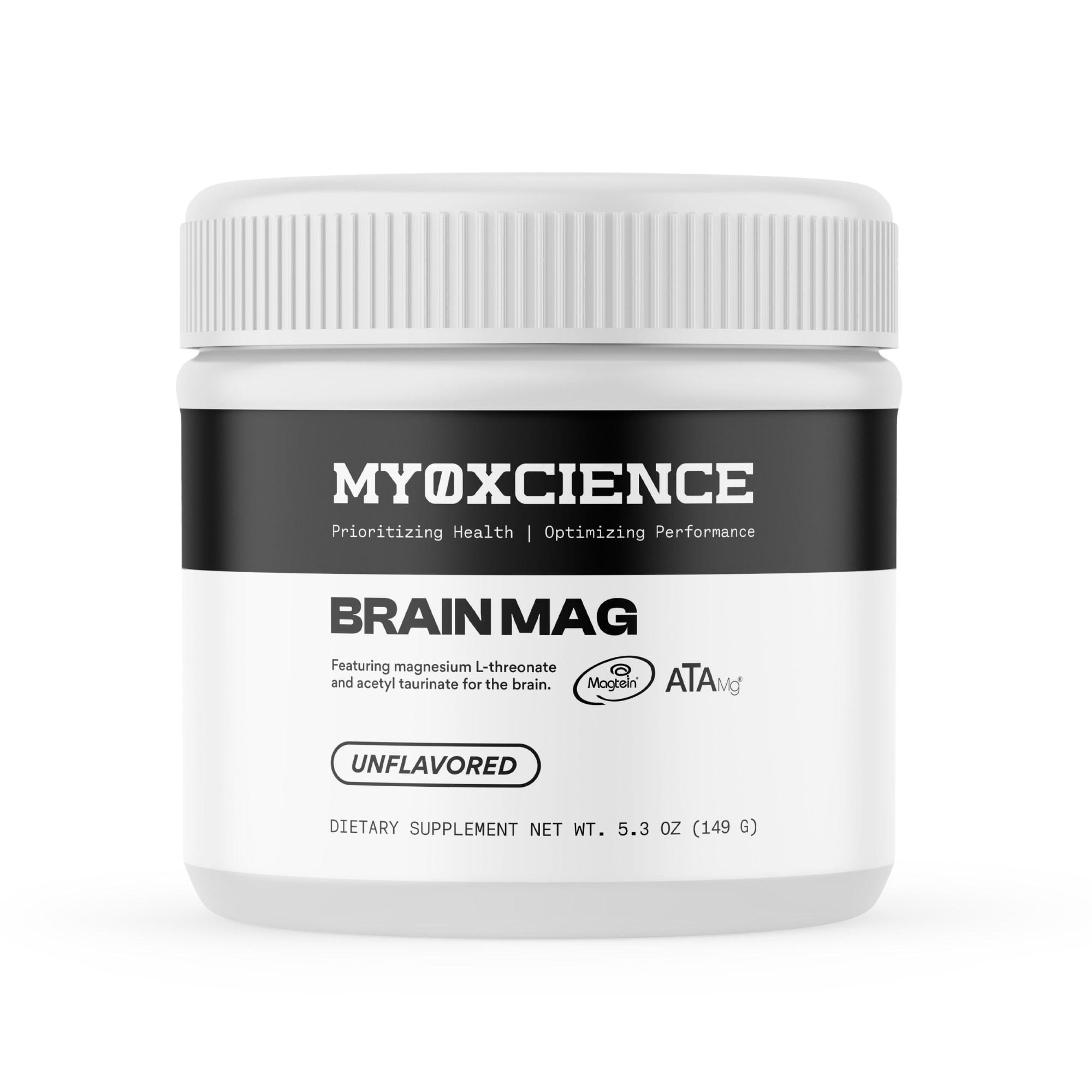 Brain Mag Magnesium L-threonate, Magnesium Acetyl Taurinate + Magnesium Glycinate Chelate powder
