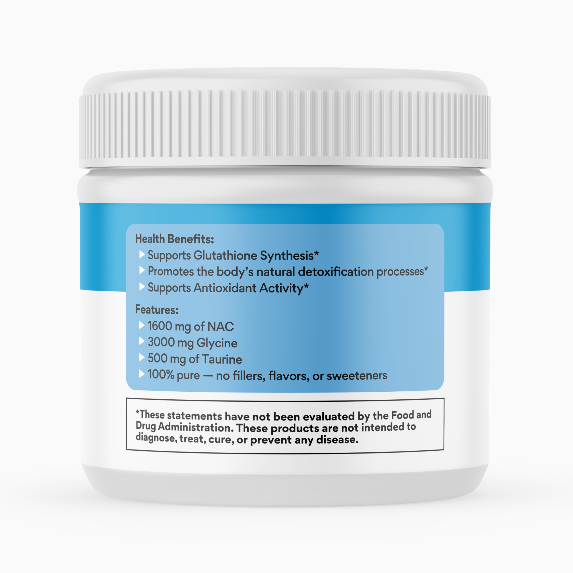 NAC + Glycine Supreme | N-Acetyl-L-Cysteine, Glycine and Taurine Combination