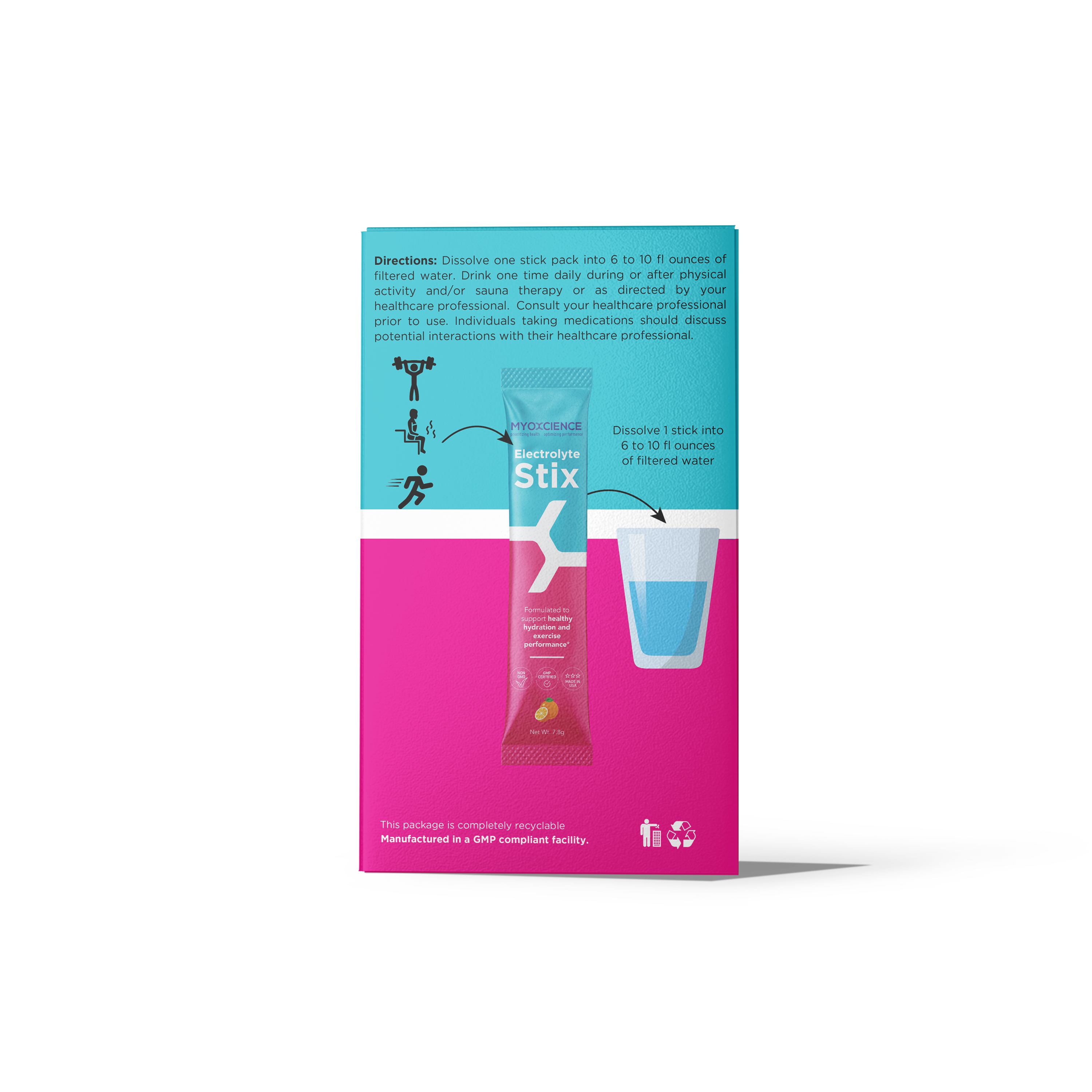 Electrolyte Stix: 2.6 grams of Creapure® Creatine Enhanced With Electrolytes