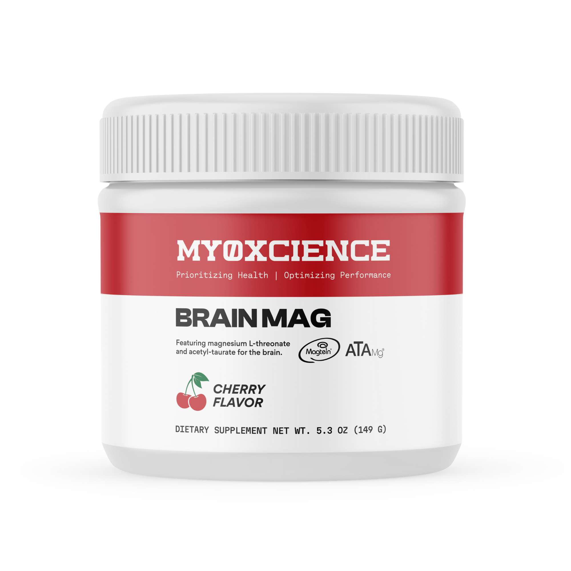Brain Mag Magnesium L-threonate, Magnesium Acetyl Taurinate + Magnesium Glycinate Chelate powder