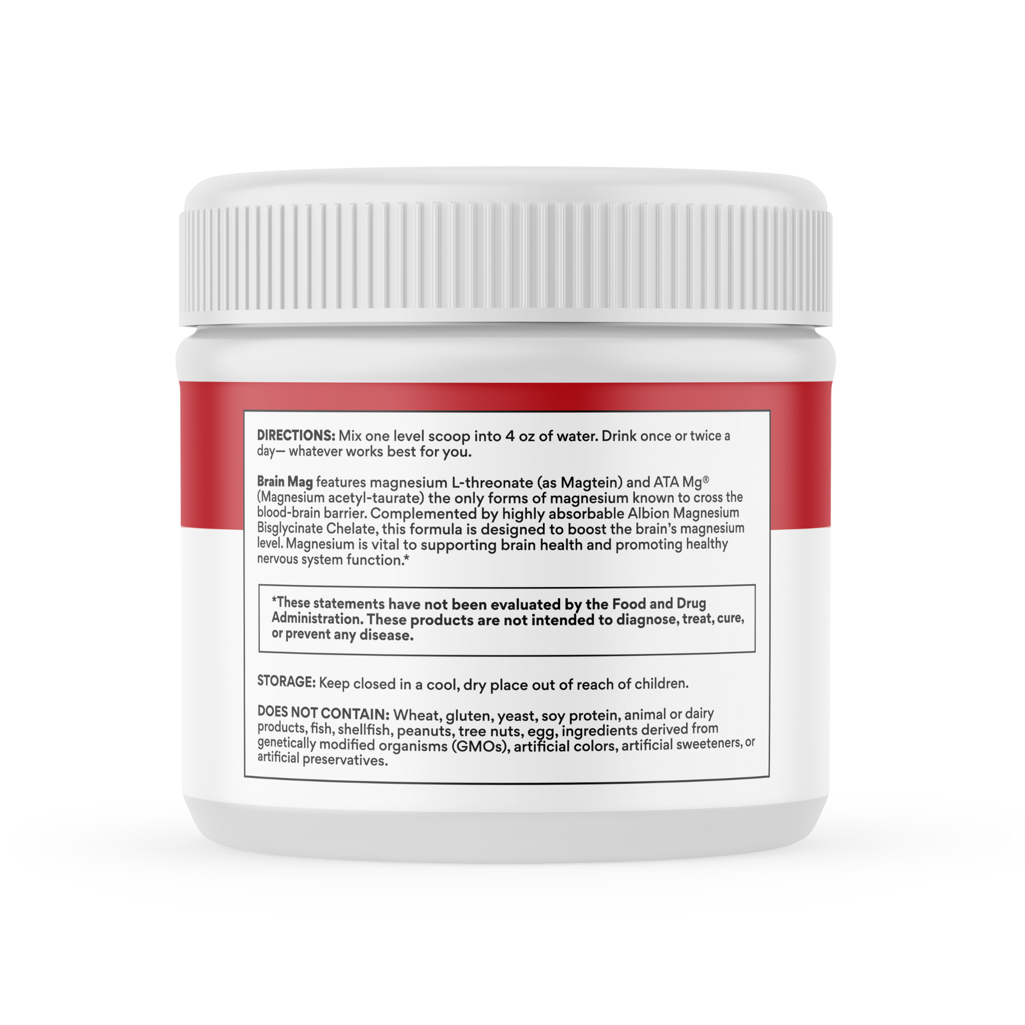 Brain Mag Magnesium L-threonate, Magnesium Acetyl Taurinate + Magnesiu ...