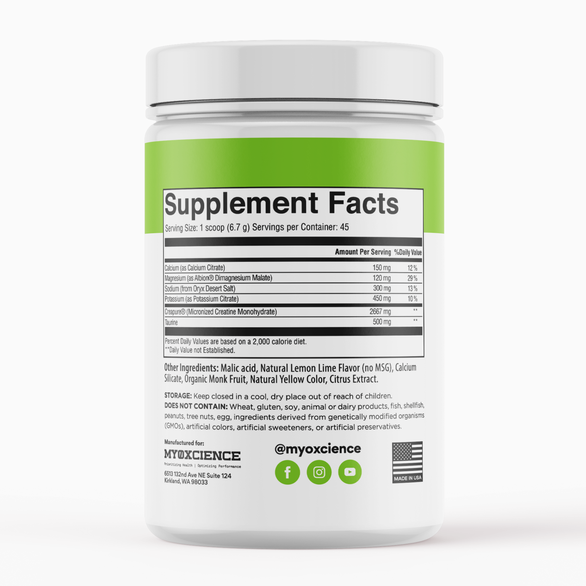 Electrolyte Stix: 2.6 grams of Creapure® Creatine Enhanced With Electrolytes
