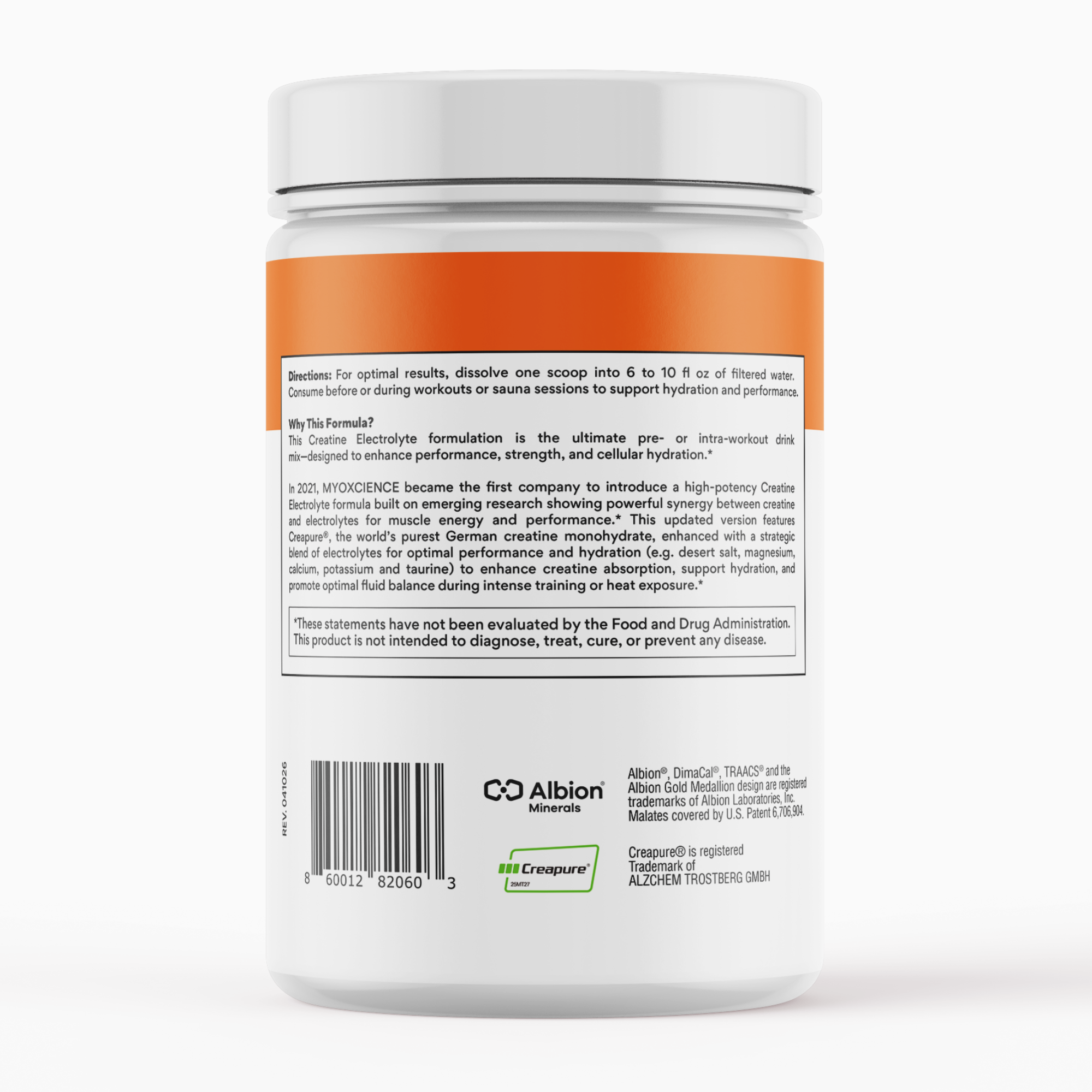 Electrolyte Stix: 2.6 grams of Creapure® Creatine Enhanced With Electrolytes
