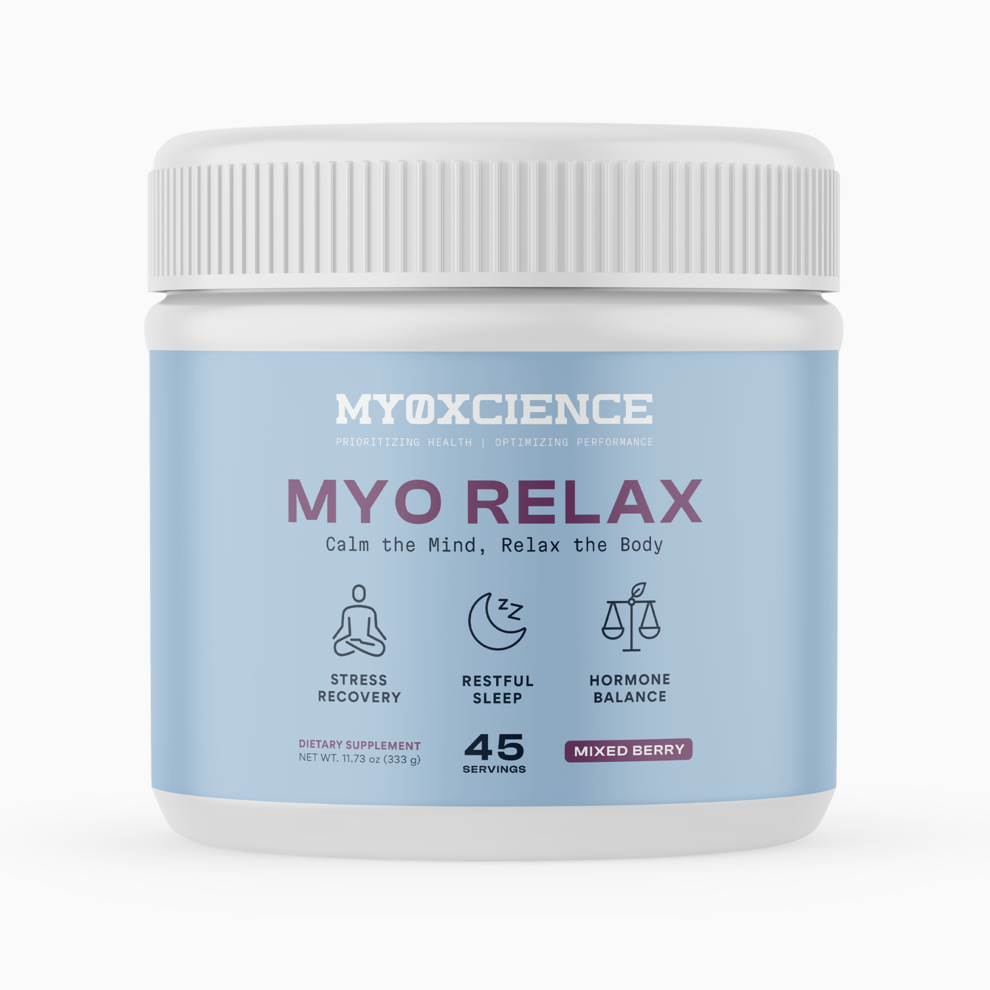 Myo Relax & Calm | Contains myo-Inositol, L-Theanine, Magnesium & GABA | Supports Sleep, Neurotransmitter & Hormone Support