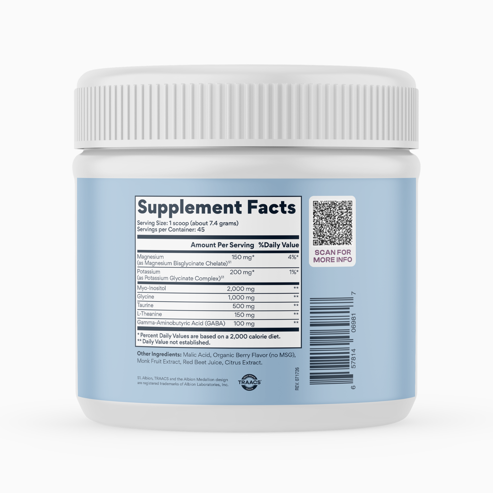 Myo Relax & Calm | Contains myo-Inositol, L-Theanine, Magnesium & GABA | Supports Sleep, Neurotransmitter & Hormone Support
