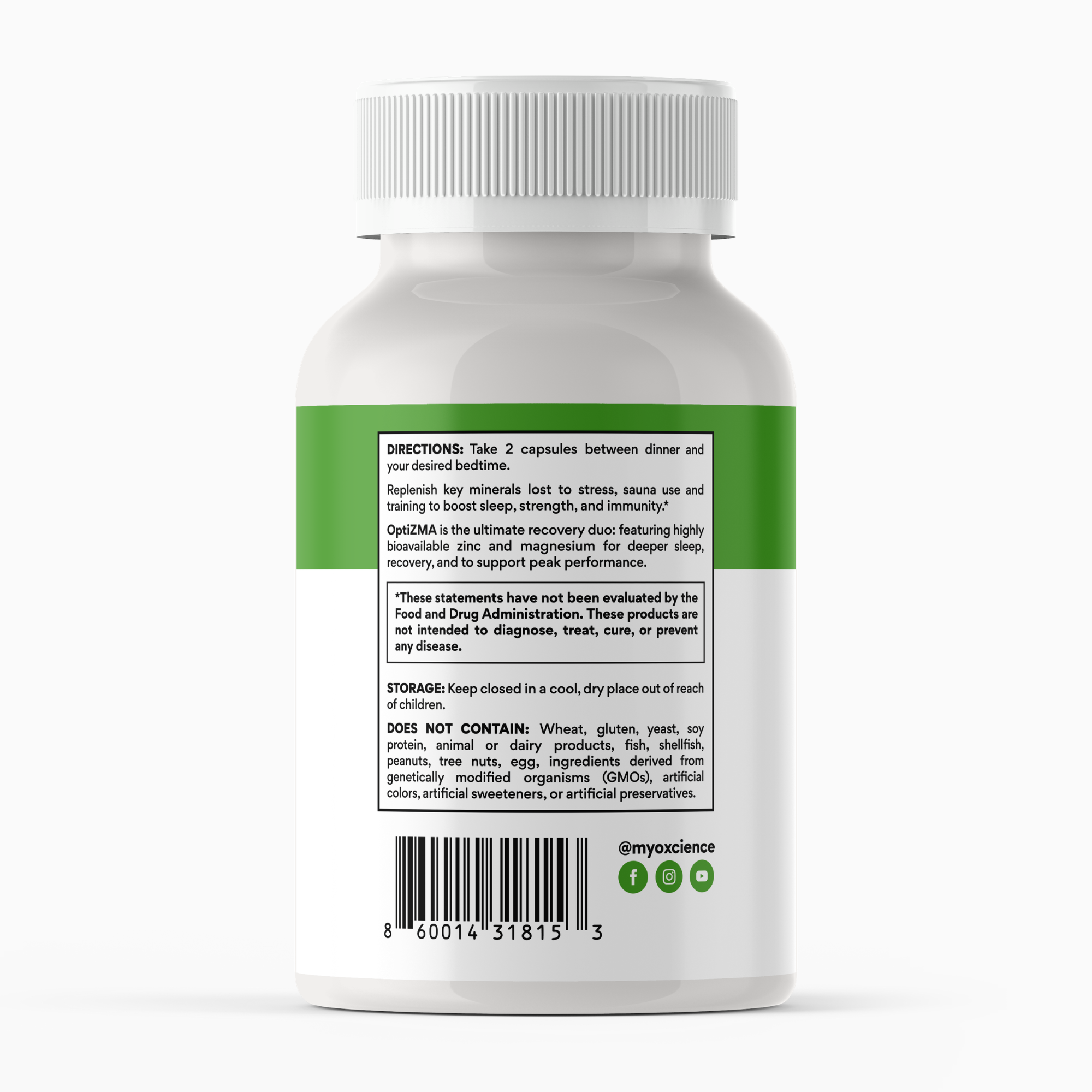 Opti ZMA: Magnesium and Zinc Complex