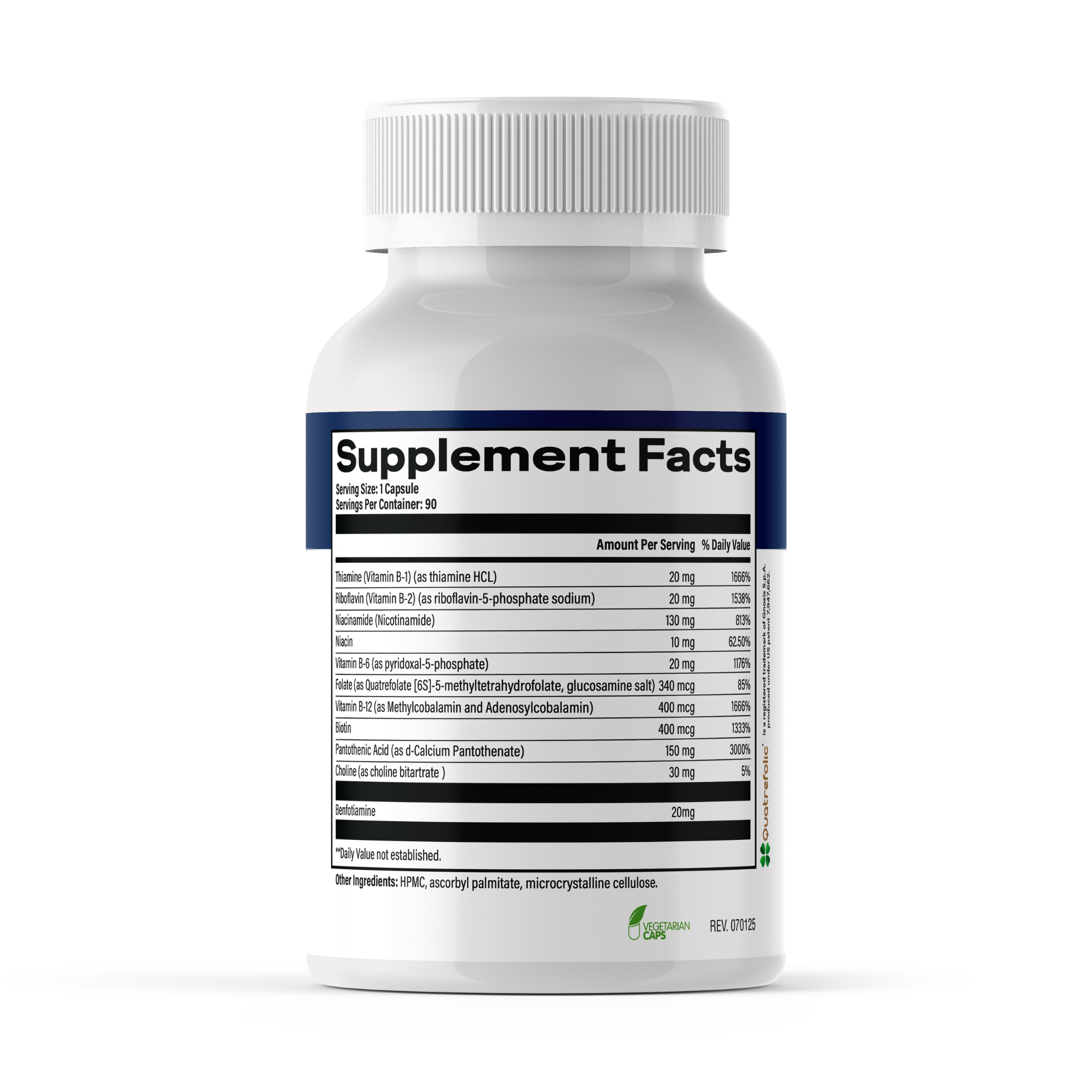 Pure B Complex | Vitamin B12, 5-MTHF, Benfotiamine and More