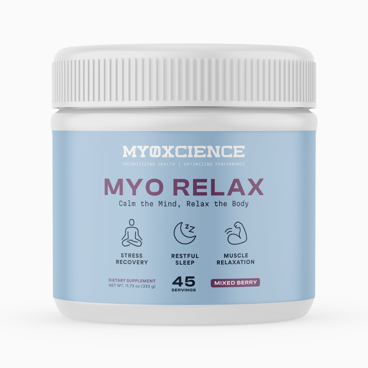 Myo Relax | Glycine, Magnesium, L-Theanine & Apigenin | Supports Sleep, Calm & Relaxation