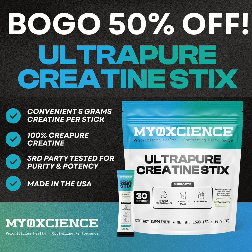 NEW: Creapure Creatine Stix Loading 30 Pack (5 Gram Sticks)