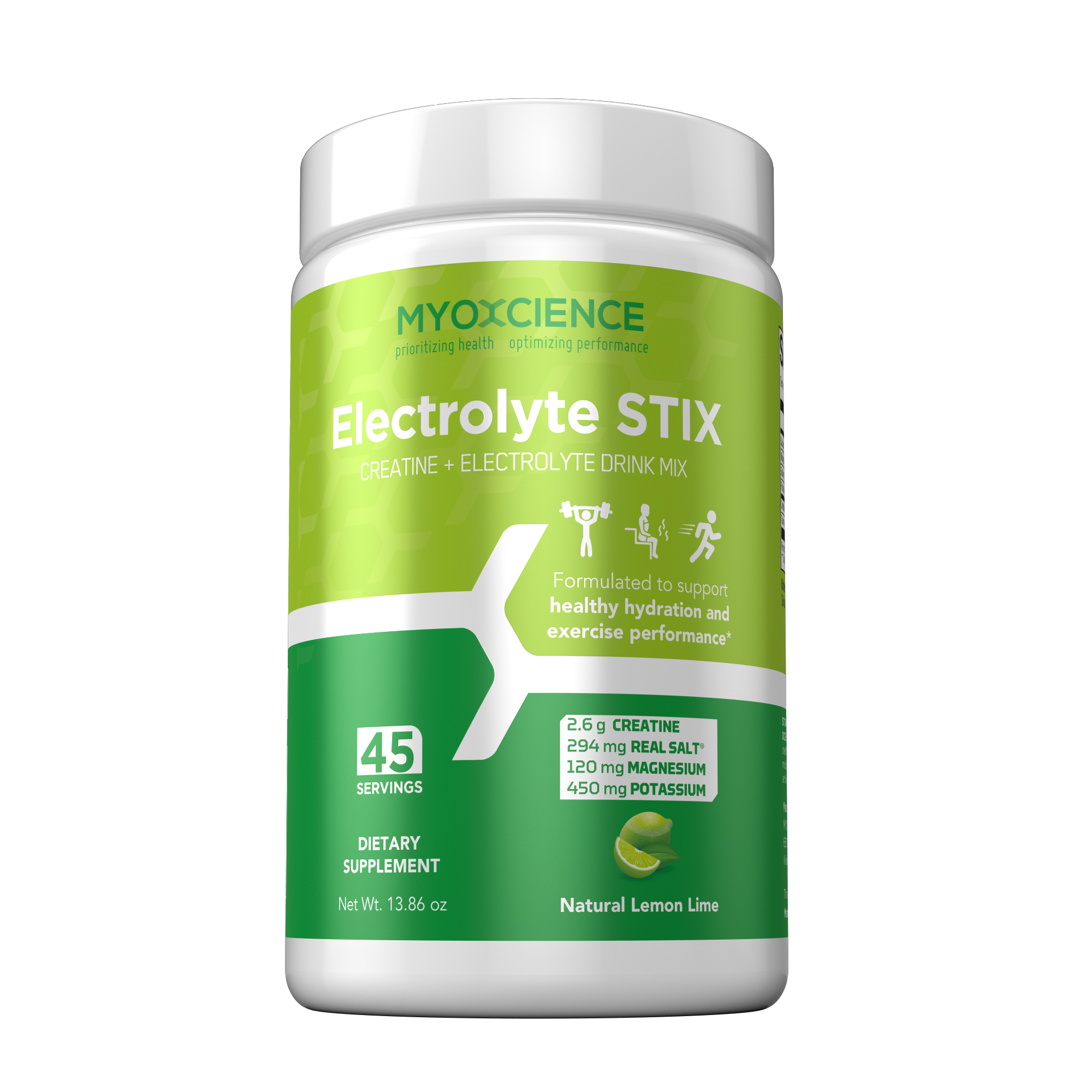 Electrolyte Stix: 2.6 grams of Creapure® Creatine Enhanced With Electrolytes