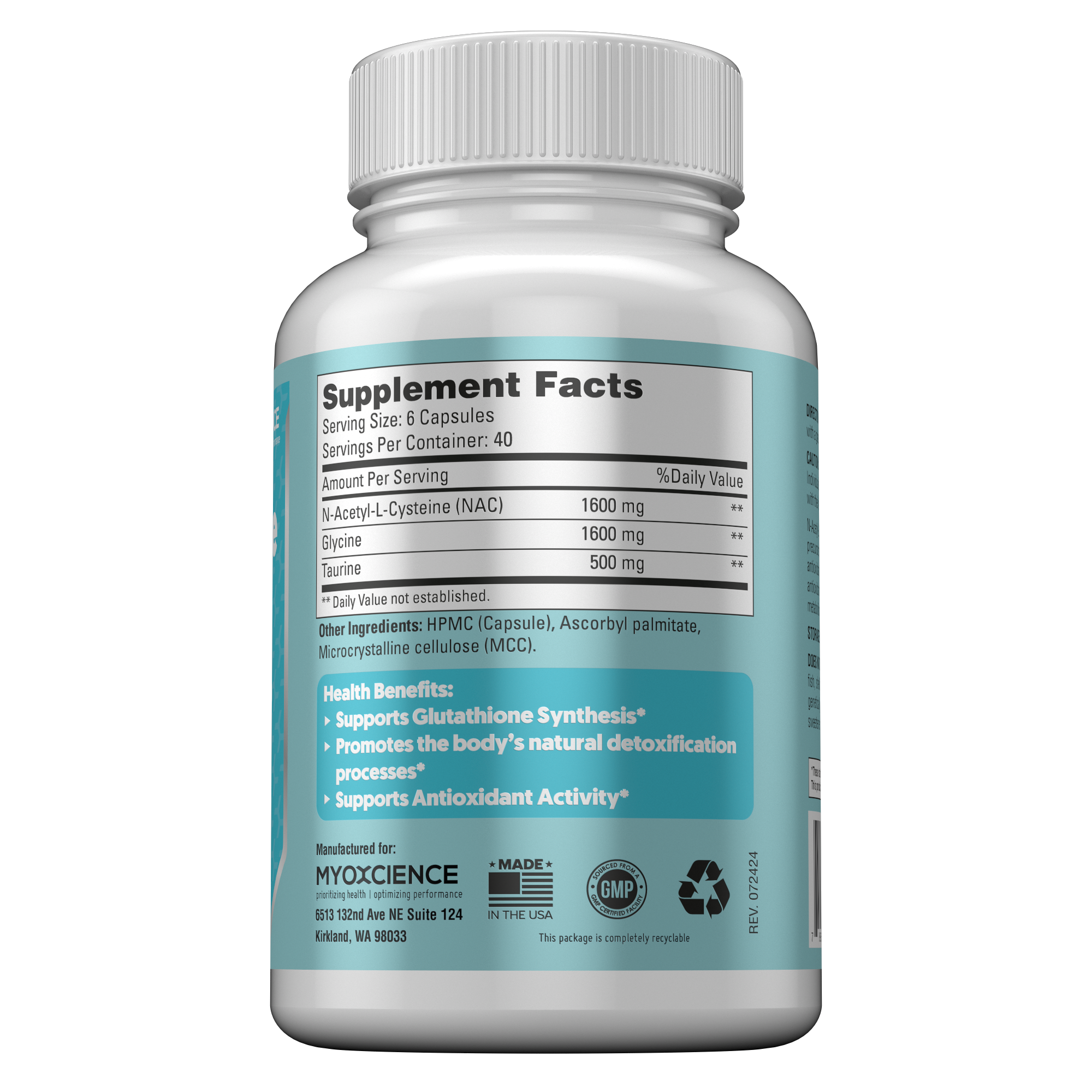 N-Acetyl Cysteine (NAC) 90 Capsules - 3120mg, Antioxidant For Immune & Liver Health, Exp 12/2026