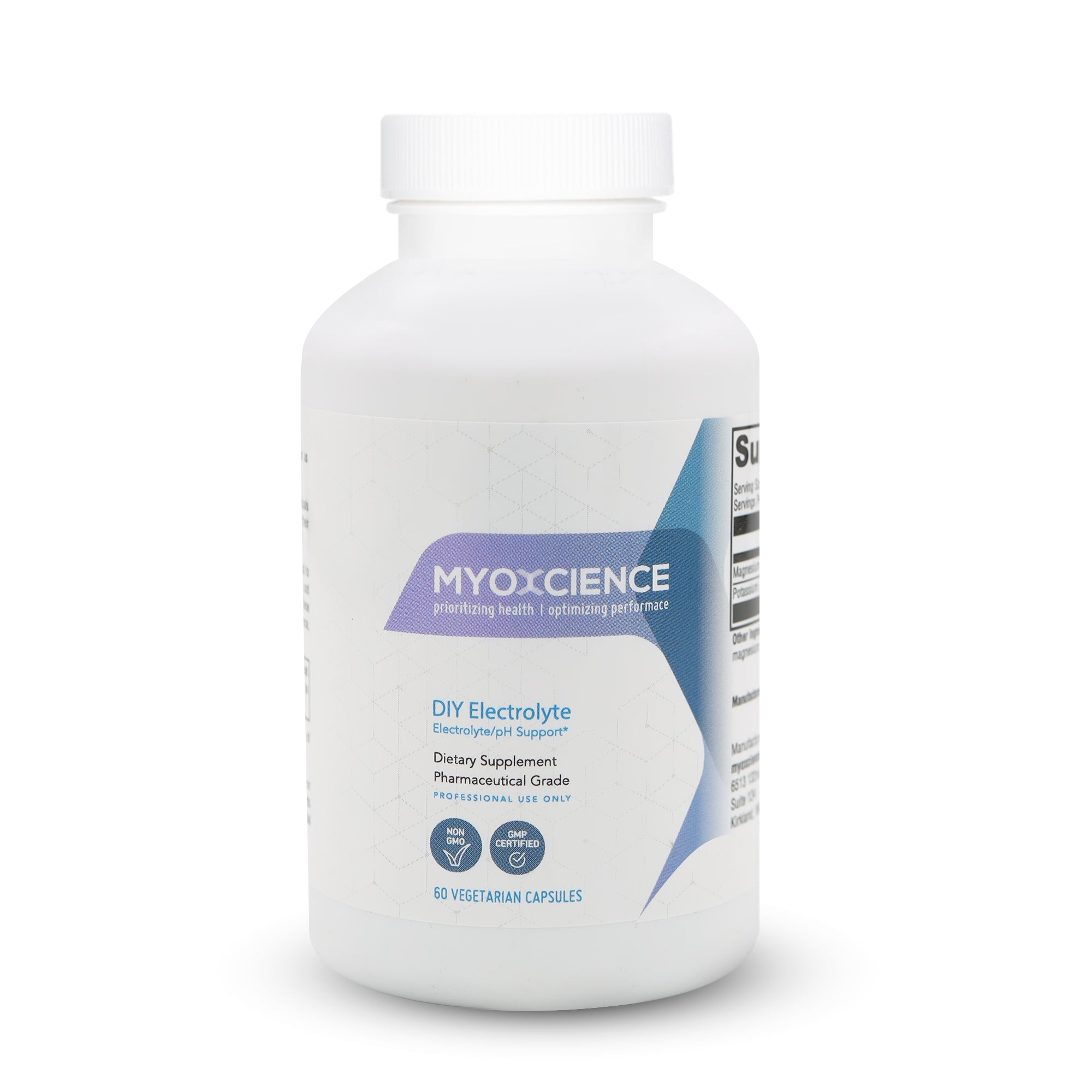 DIY Electrolyte | 99 mg Potassium and  50 mg Magnesium Citrate Per Cap in Bioavailable Forms