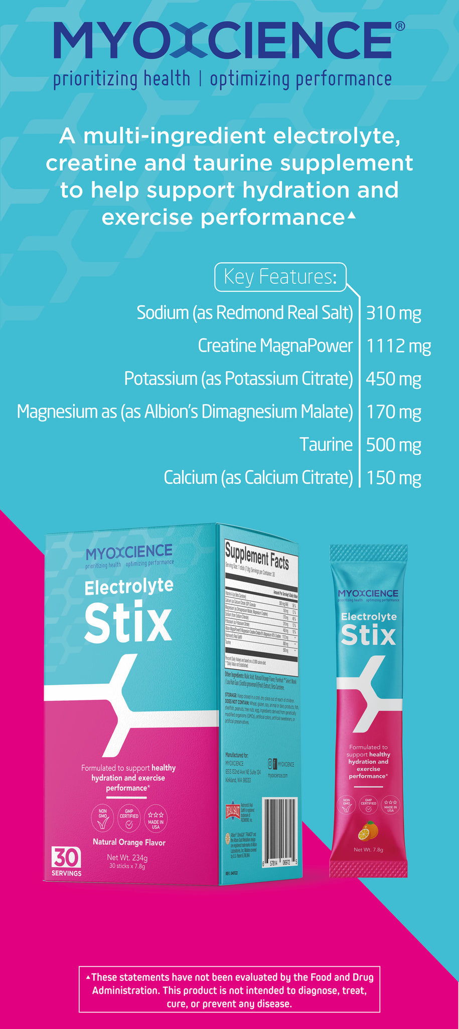 Electrolyte Stix: Real Salt, Electrolytes, Creatine and More – Myoxcience