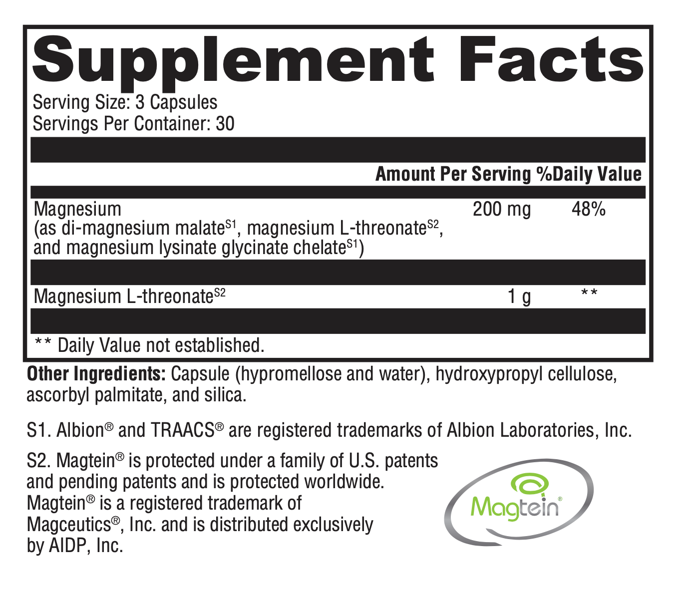Brain Mag Magnesium L-threonate + Magnesium Glycinate Chelate powder ...