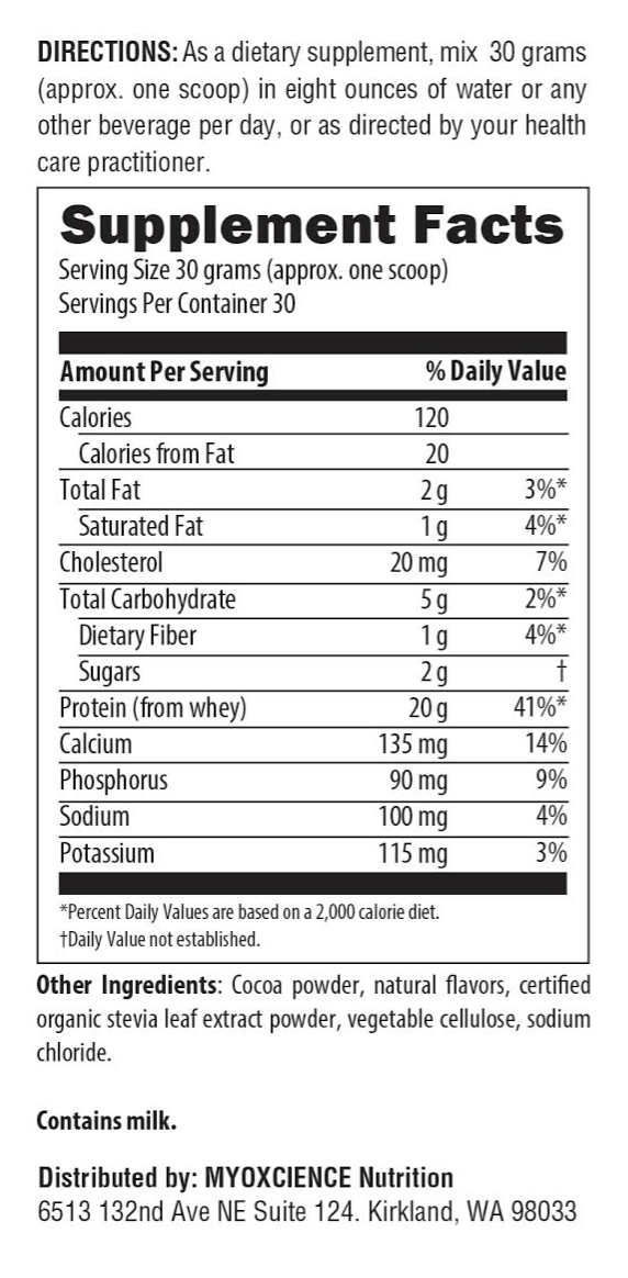 MyoBolic Whey | Grass Fed Whey Protein Concentrate