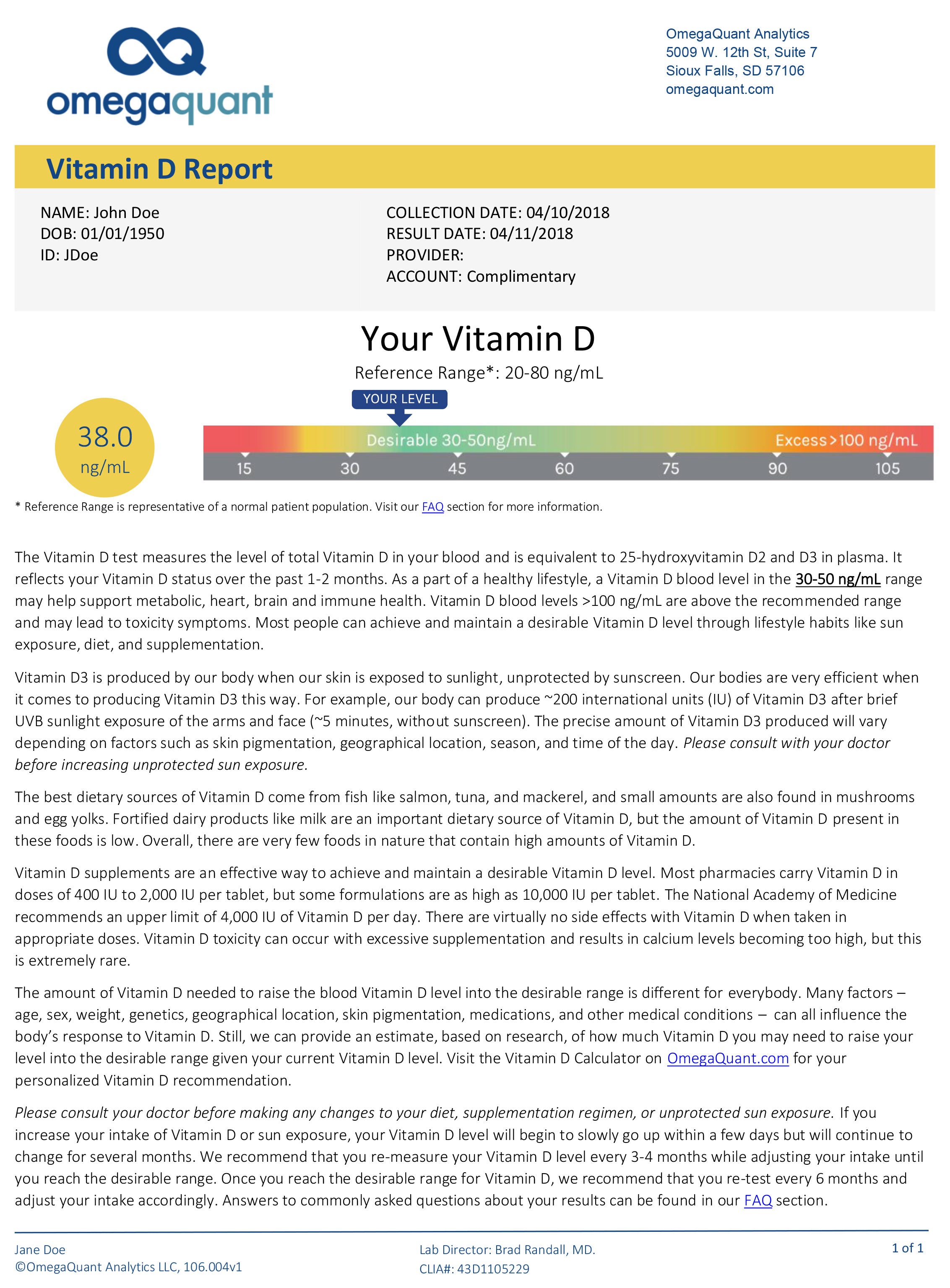 Vitamin D Blood Spot Test Using Gold Standard LC-MS/MS Method
